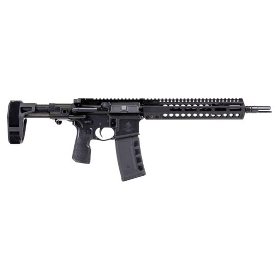 PSA "Sabre" Forged 11.5" Nitride 5.56 with 10.75" Hodge P-Lock Rail, Maxim PDW Brace, and Kung Fu Grip